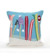 Trans Ocean Pillow Frontporch Whimsical 100% Polyester Hand Tufted 1845